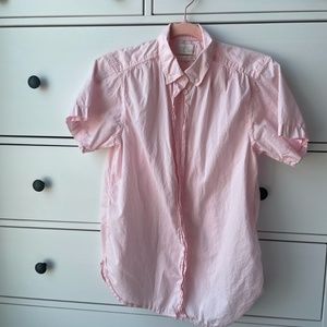 Women's Pink Short Sleeve J. Crew Blouse